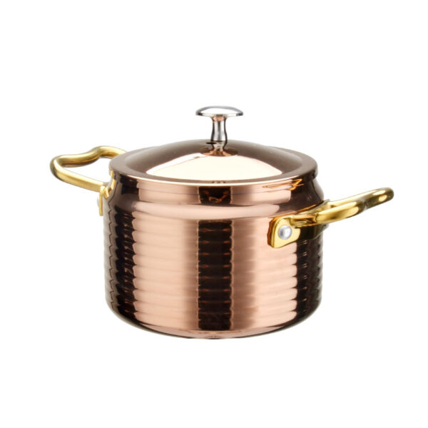 Tirply Stainless Steel Milk pots, with Lid, 3.9 inch YB02 - Image 2