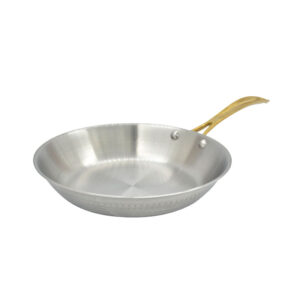 Tri-ply Stainless Steel Frying Pan, Hammered, No coating, 9.45in, YP02