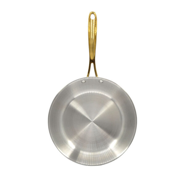 Tri-ply Stainless Steel Frying Pan, Hammered, No coating, 9.45in, YP02 - Image 5