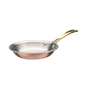 Tri-ply Stainless Steel Frying Pan, Hammered, Coppering, 9.45in, YP03