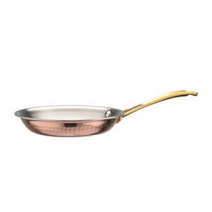Tri-ply Stainless Steel Frying Pan, Hammered, Coppering, 9.45in, YP03