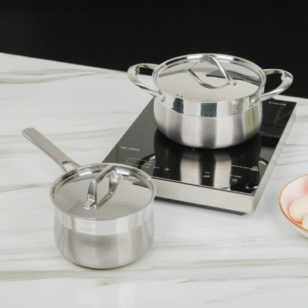 Tri-ply Sauce Pans and Pot sets, Cookware Set, 4 piece
