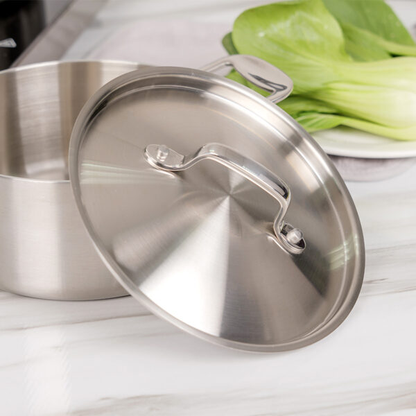 Tri-ply Flying Pans and Pot sets, Cookware Set, 6 piece - Image 7