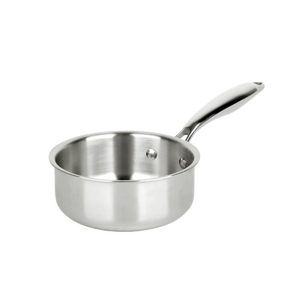 Tri-ply Stainless Steel Saucepan, No coating, 6.5/7 inch YB01-2
