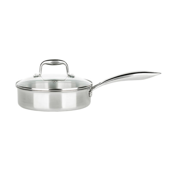3-Ply Stainless Clad Saute Pan with Lid, Non Stick, 3.5 QT, YP02 - Image 2