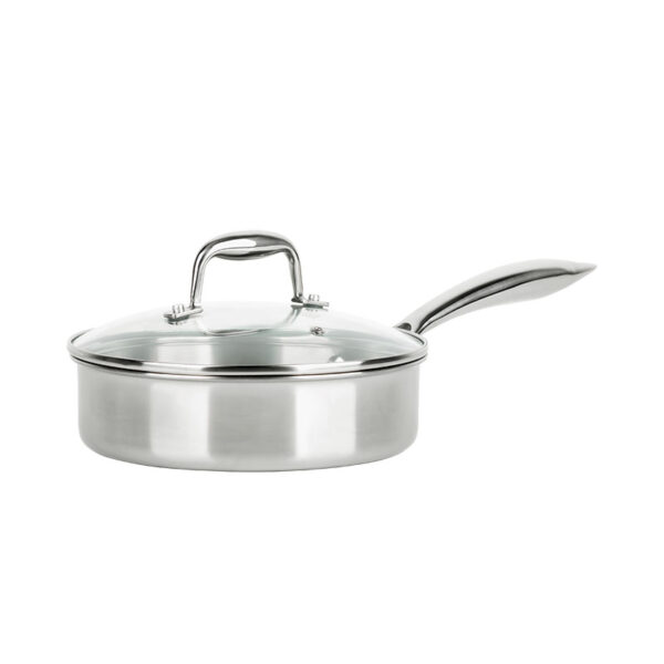 3-Ply Stainless Clad Saute Pan with Lid, Non Stick, 3.5 QT, YP02